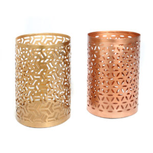 Bougeoir laiton doré The Hollow Zigzag – M