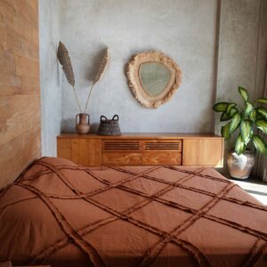 Jeté de lit berbère – Terracotta