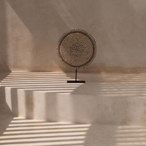 Coquillage décoratif sur pied – Blanc naturel