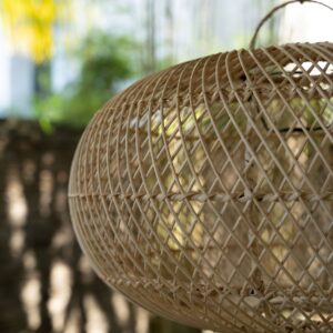 Suspension en rotin tressé The Wholly – Naturel – M — vue 2