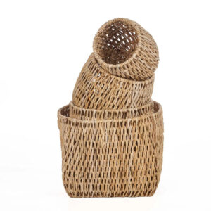 Panier Louh Louh en feuille de bananier – Naturel – XL