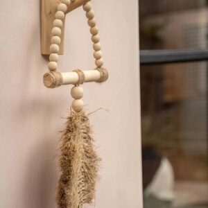 Pompon en raphia triangle