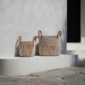 Panier en macramé tressé – S — vue 2