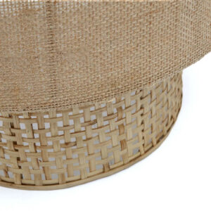 Applique murale en jute et rotin Bolly