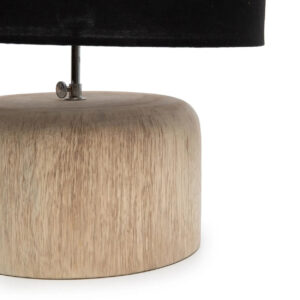 Pied de lampe en teck naturel