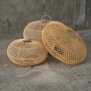 Suspension en rotin Wholly – Naturel – Grand modèle