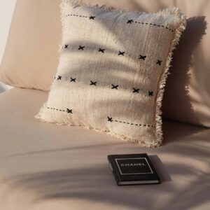 Housse de coussin French Kiss – Noir naturel — vue 2