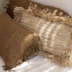 Housse de coussin Oh My Gee – Marron – 30x50 cm