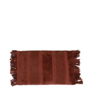 Housse de coussin velours bordeaux – 30x50
