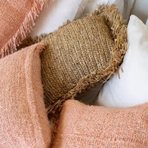 Housse de coussin Oh My Gee – Rose saumon – 35x100 cm