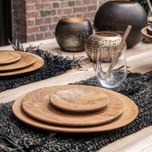 Bougeoir boule ajouré – Noir & Doré – M