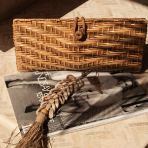 Pochette en rotin naturel