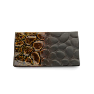 Assiette rectangulaire Merapi – Marron