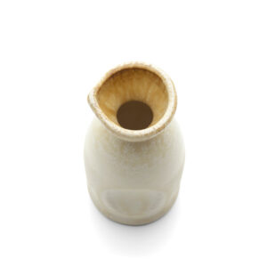 Carafe à saké en céramique Da Rocha – Miel blanc