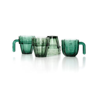 Verres Cactus Empilables - Vert - Lot de 4 — vue 2