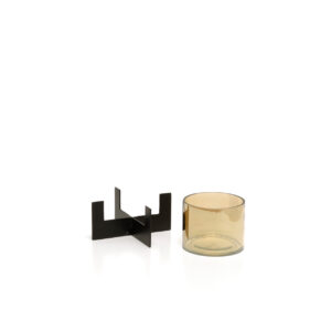 Photophore Hurricane X – Noir – Bas
