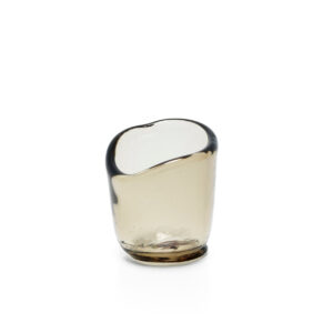 Photophore en verre soufflé Nocturne – Charcoal – M