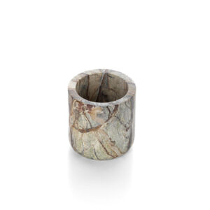 Cache-pot en marbre Bidasar vert — vue 2