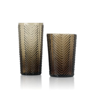 Verre Tumbler Chevron - Fumé — vue 2