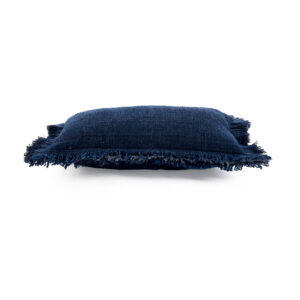 Housse de coussin à franges Azure - Bleu indien - 30x50 — vue 2