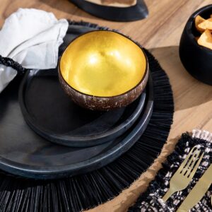 Rond de serviette perlé noir — vue 2