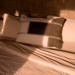 Housse de coussin patchwork Cocoa – Marron naturel — vue 2