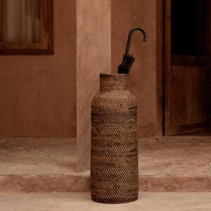 Porte-parapluies en rotin naturel – Esprit colonial — vue 2