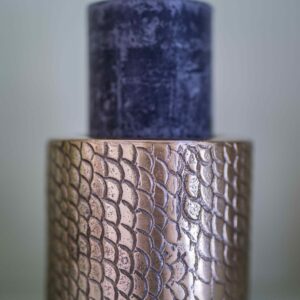 Bougeoir Croco en laiton – M — vue 2