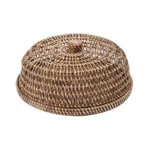 Cloche alimentaire en rotin naturel – Grand modèle