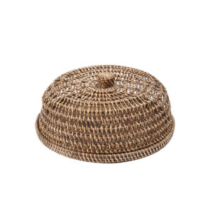 Cloche alimentaire en rotin naturel – M