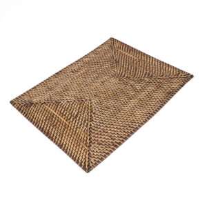 Set de table rectangulaire Colonial en rotin naturel