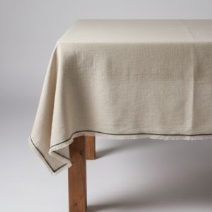 Nappe en lin Tuscany – Naturel Noir – 150x250