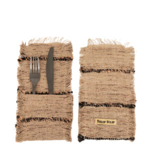 Porte-couverts Oh My Gee – Beige & Noir