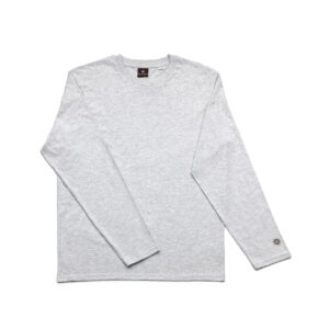 T-shirt manches longues Checkerboard – Gris chiné