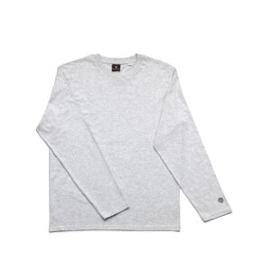 T-shirt manches longues Checkerboard – Gris chiné