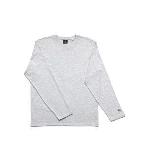 T-shirt manches longues Checkerboard – Gris chiné