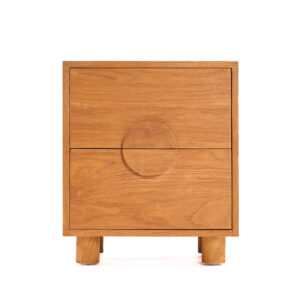 Table de chevet Eclipse en teck naturel
