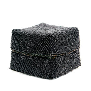 Panier perlé noir – L