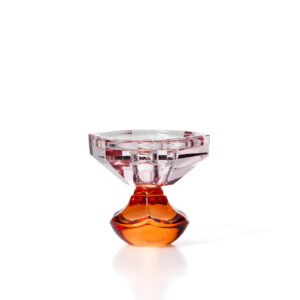 Bougeoir en verre Sunset Bloom