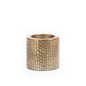 Bougeoir Croco en laiton – M