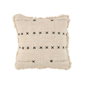 Housse de coussin French Kiss – Noir naturel