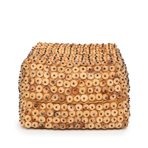 Panier en coquille de noix de coco – Naturel – L