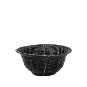 Coupe tressée perlée basse – Noir – S