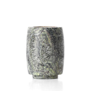 Bougeoir en marbre Bidasar vert – Grand