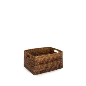 Panier à magazines colonial en rotin naturel – S