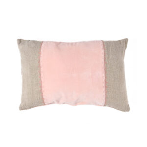 Housse de coussin en lin – Rose naturel – 30x50