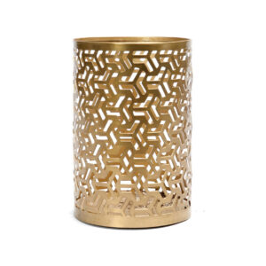 Bougeoir laiton doré The Hollow Zigzag – M