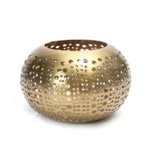 Bougeoir Polka Dots – Laiton doré – M