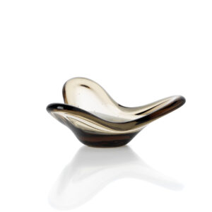 Bougeoir en verre Liquid Form – Smoke