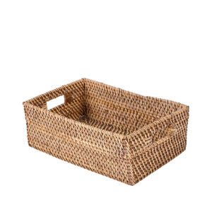 Panier de rangement en rotin naturel